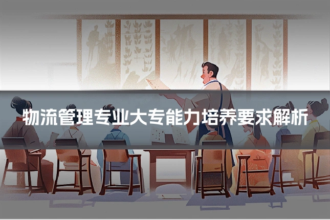 物流管理专业大专能力培养要求解析