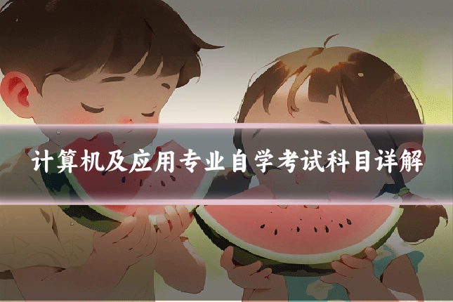 计算机及应用专业自学考试科目详解