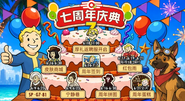 辐射避难所七周年庆典活动参与指南