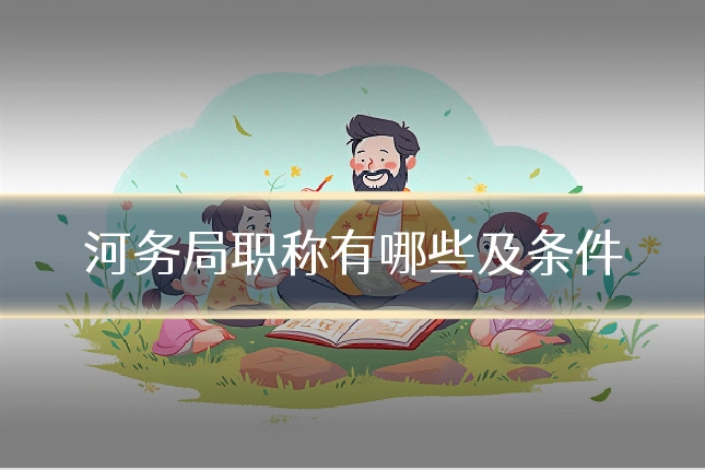 河务局职称有哪些及条件