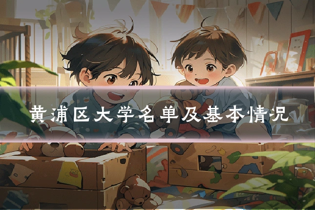 黄浦区大学名单及基本情况