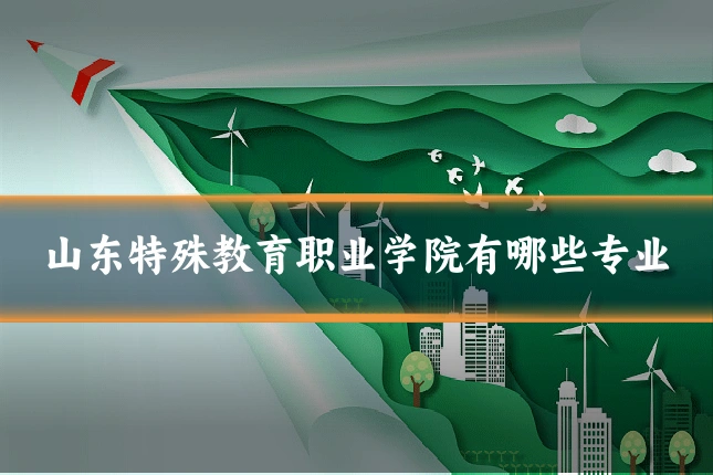 山东特殊教育职业学院有哪些专业
