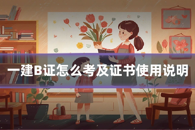 一建B证怎么考及证书使用说明