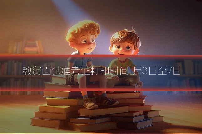 教资面试准考证打印时间1月3日至7日