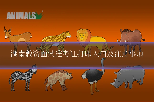 湖南教资面试准考证打印入口及注意事项
