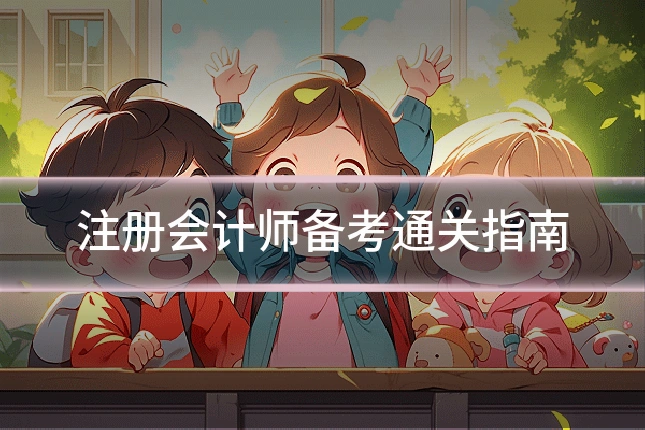 注册会计师备考通关指南