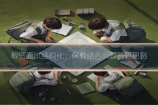 教资面试结构化：保教结合问题答题思路