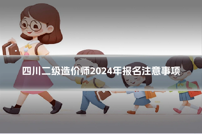 四川二级造价师2024年报名注意事项