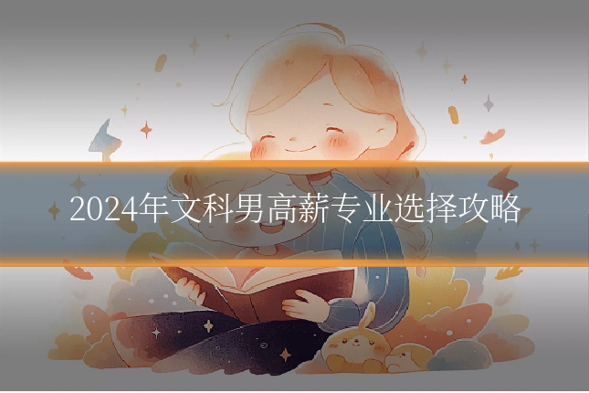 2024年文科男高薪专业选择攻略