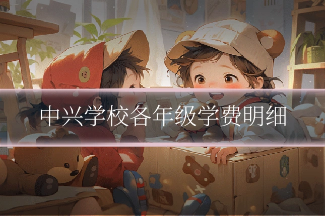 中兴学校各年级学费明细