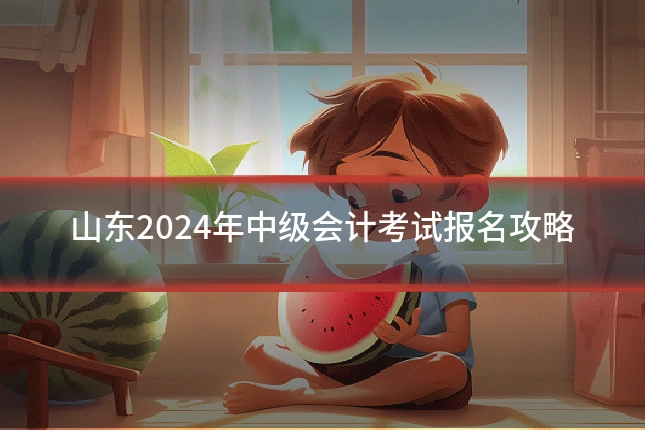 山东2024年中级会计考试报名攻略
