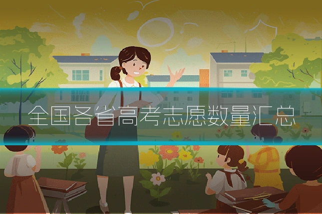 全国各省高考志愿数量汇总
