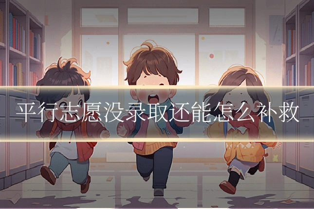 平行志愿没录取还能怎么补救