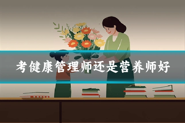 考健康管理师还是营养师好