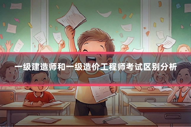 一级建造师和一级造价工程师考试区别分析