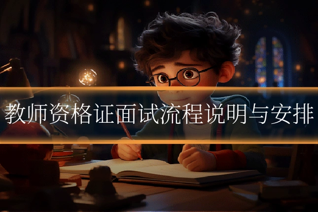 教师资格证面试流程说明与安排