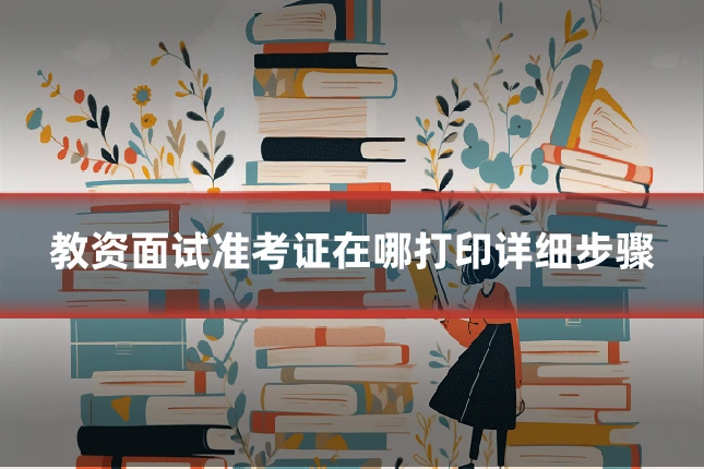 教资面试准考证在哪打印详细步骤