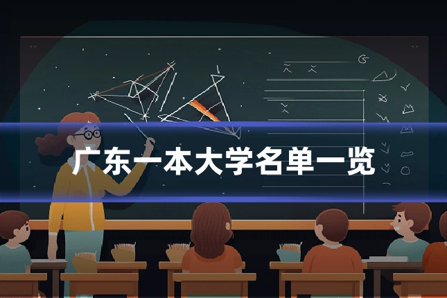 广东一本大学名单一览