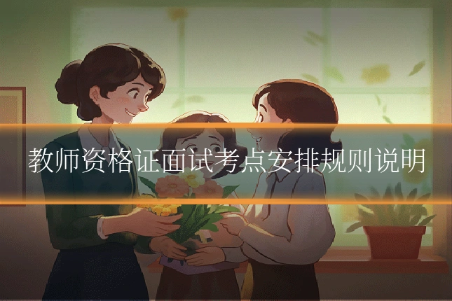 教师资格证面试考点安排规则说明