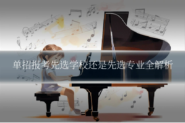 单招报考先选学校还是先选专业全解析