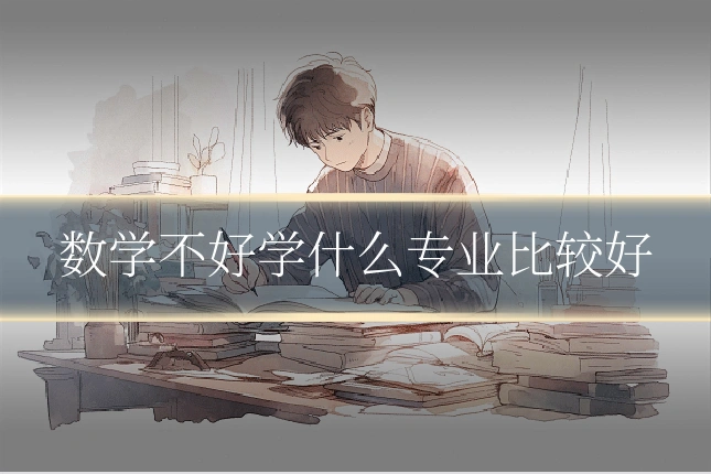 数学不好学什么专业比较好