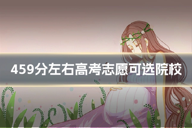 459分左右高考志愿可选院校