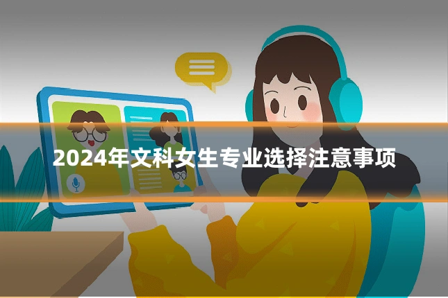 2024年文科女生专业选择注意事项