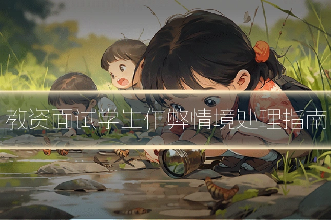 教资面试学生作弊情境处理指南
