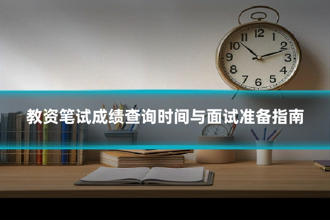 教资笔试成绩查询时间与面试准备指南
