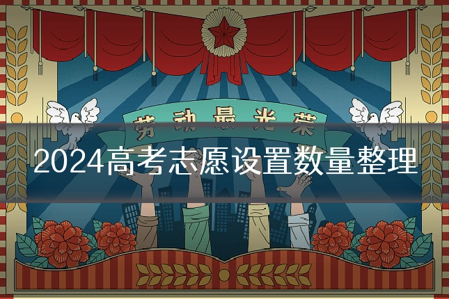 2024高考志愿设置数量整理