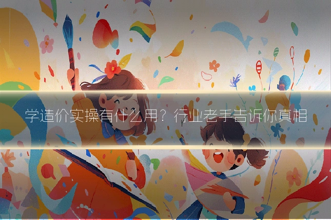 学造价实操有什么用？行业老手告诉你真相