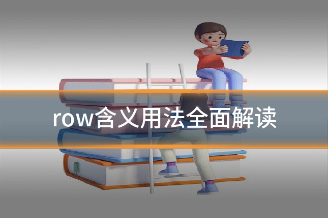 row含义用法全面解读