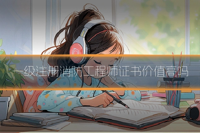 一级注册消防工程师证书价值高吗
