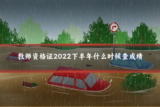 教师资格证2022下半年什么时候查成绩