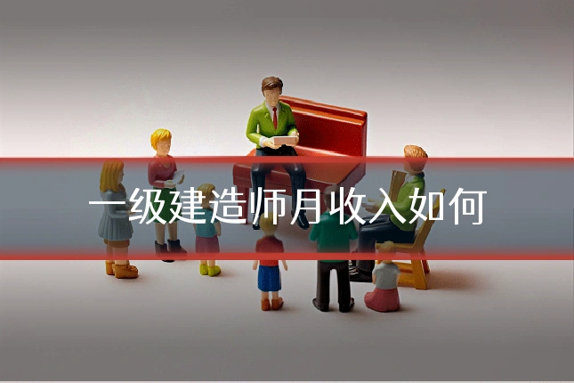 一级建造师月收入如何