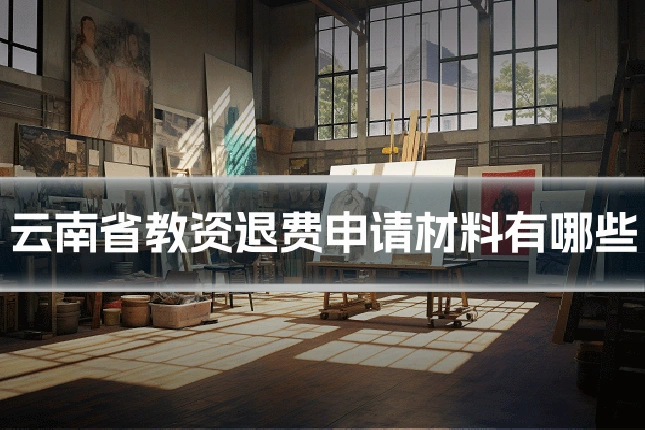云南省教资退费申请材料有哪些