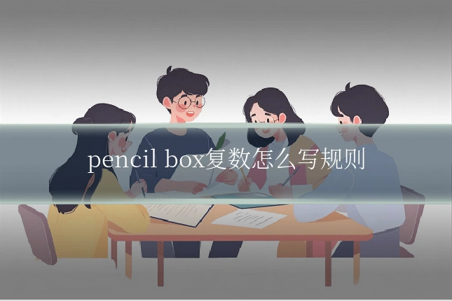 pencil box复数怎么写规则