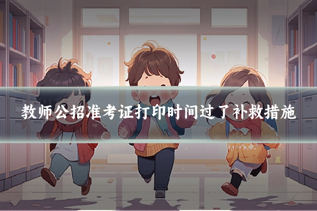 教师公招准考证打印时间过了补救措施