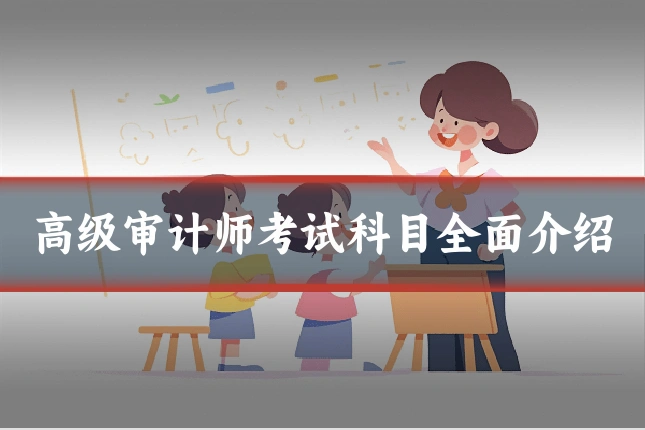 高级审计师考试科目全面介绍