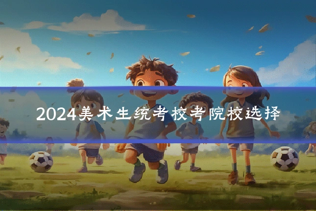 2024美术生统考校考院校选择