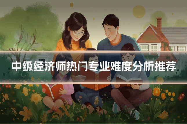 中级经济师热门专业难度分析推荐