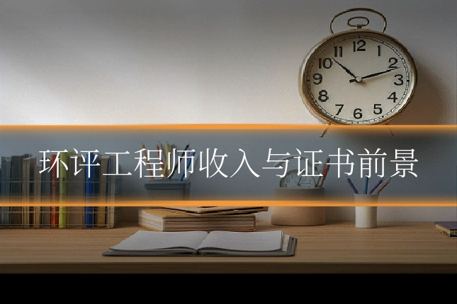 环评工程师收入与证书前景