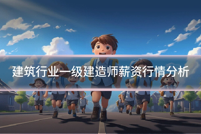 建筑行业一级建造师薪资行情分析