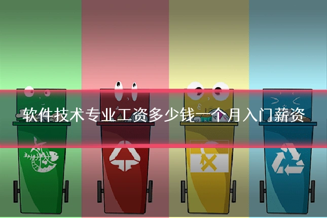 软件技术专业工资多少钱一个月入门薪资