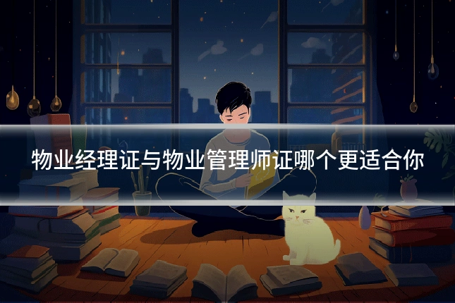 物业经理证与物业管理师证哪个更适合你