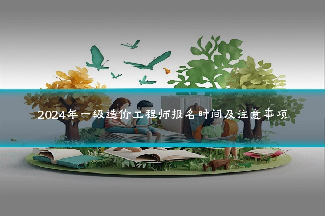 2024年一级造价工程师报名时间及注意事项