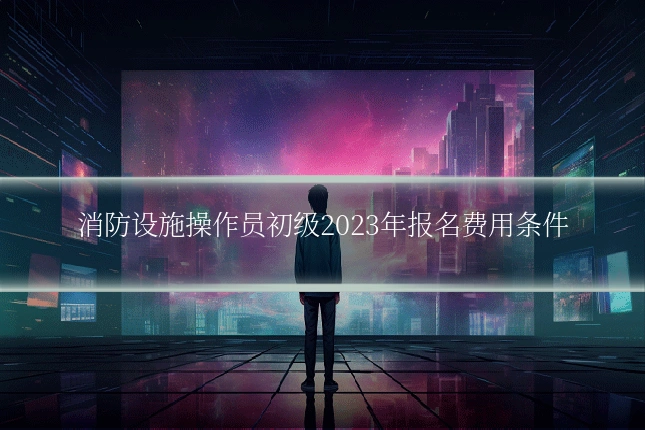 消防设施操作员初级2023年报名费用条件