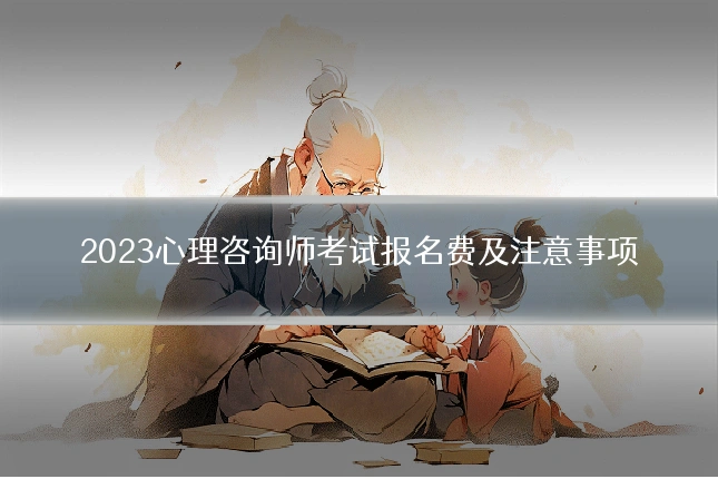 2023心理咨询师考试报名费及注意事项