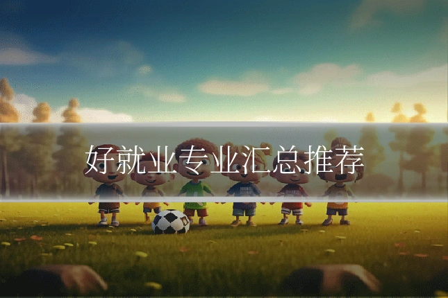好就业专业汇总推荐