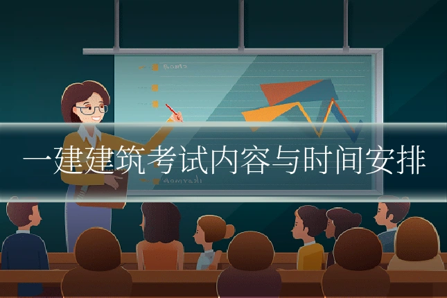 一建建筑考试内容与时间安排